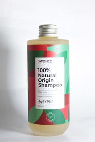 Naturalny szampon do włosów przetłuszczających się, Jabłko i Mięta