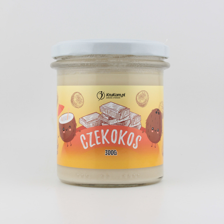 Czekokos Pasta kokosowa z białą czekoladą 300 g