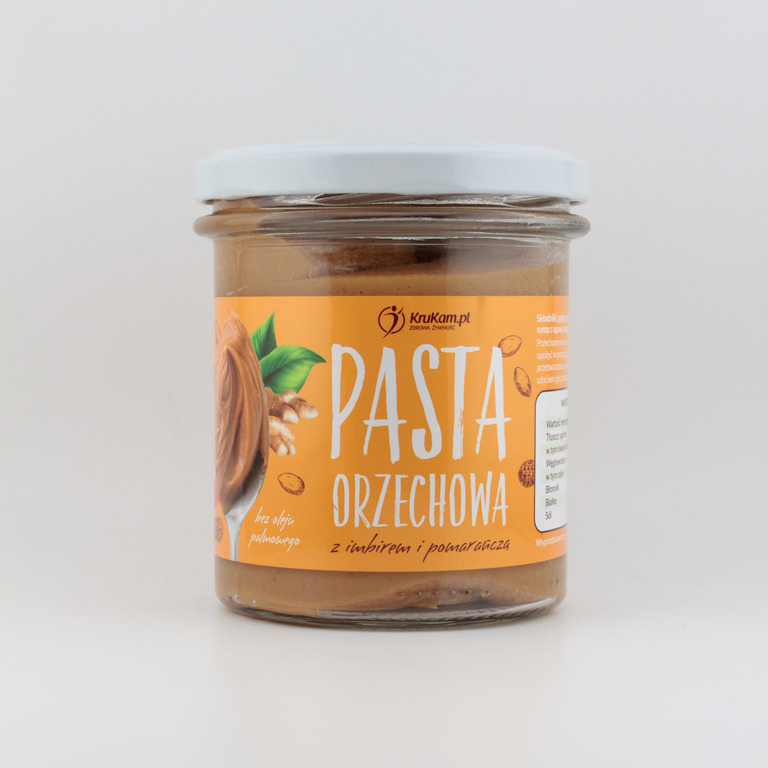 Pasta orzechowa z imbirem i pomarańczą 300 g