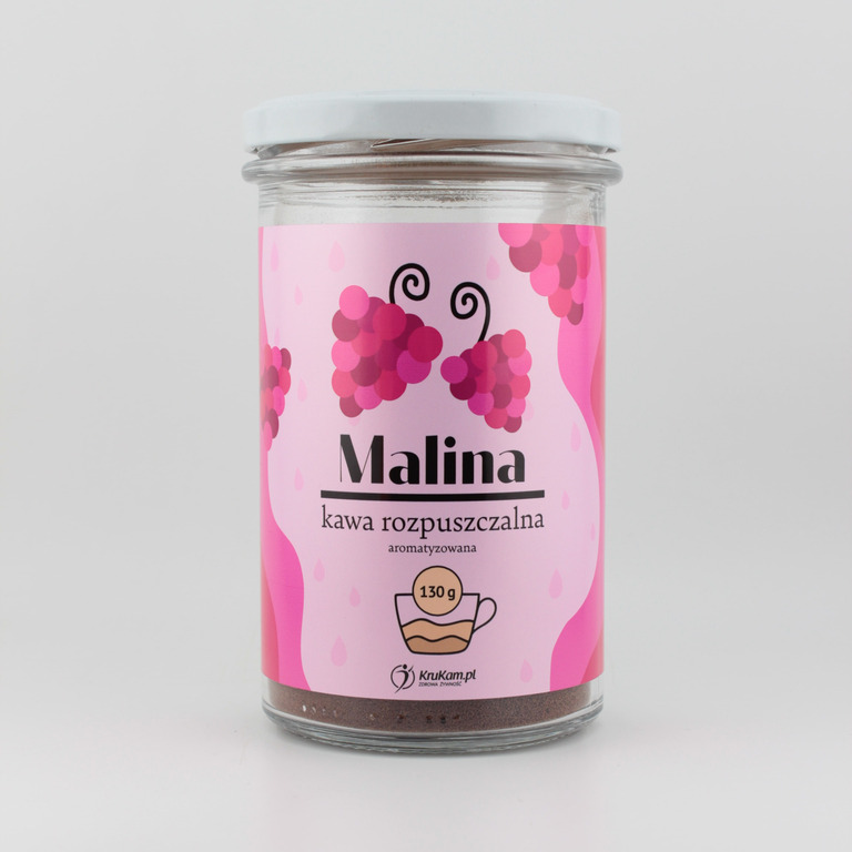 Kawa rozpuszczalna Malinowa 130 g Krukam (1)