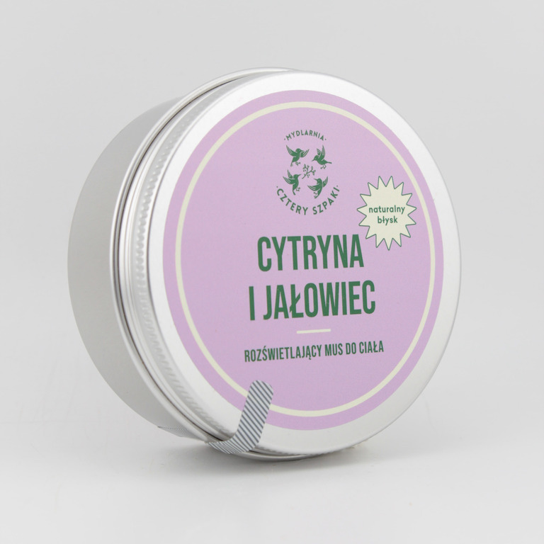 Cytryna i Jałowiec - rozświetlający mus do ciała