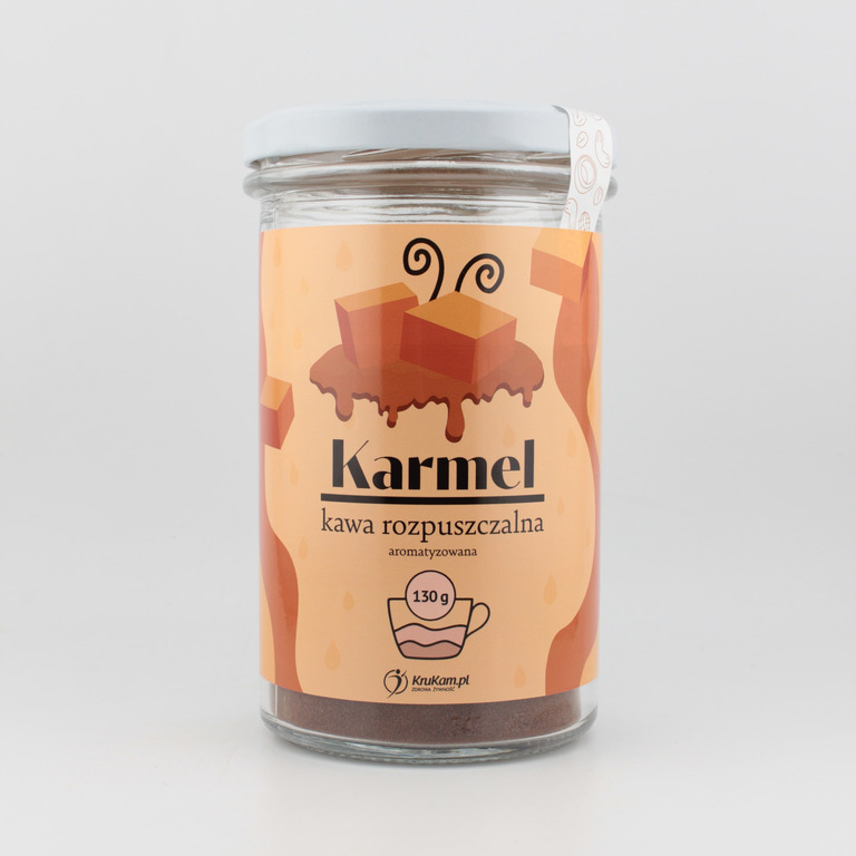 Kawa rozpuszczalna Karmelowa 130 g Krukam (1)
