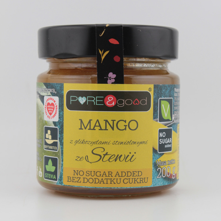 Dżem mango bez dodatku cukru 200g PURE&GOOD (1)