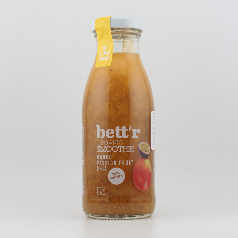 Smoothie Mango Marakuja Chia bez cukru 250 ml BETTR BIO (1)