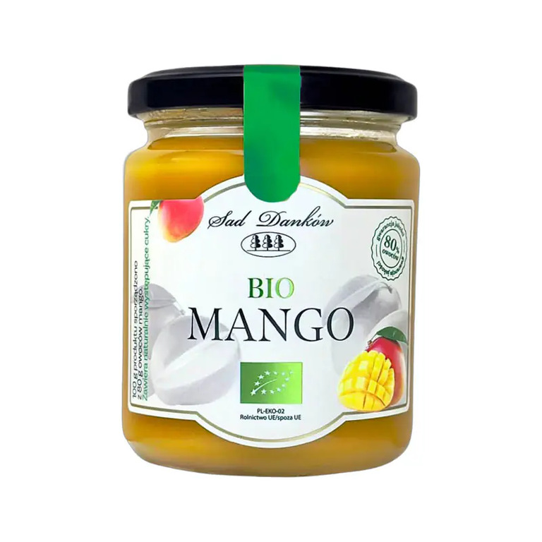 Mus z mango bez cukru 260 g SAD DANKÓW BIO (1)
