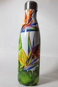 Butelka termiczna w tropikalne kwiaty, 500 ml